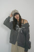 【RESTOCK】SUMMER KNIT BORDER BEANIE -BROWN MIX-